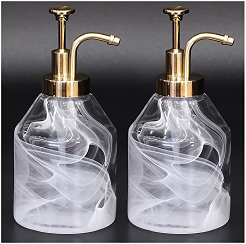 Conjunto de sabão de banheiro suanti Conjunto de 2PCs Valor pacote 3D Fmog garrafa de sabão de vidro grossa com bomba