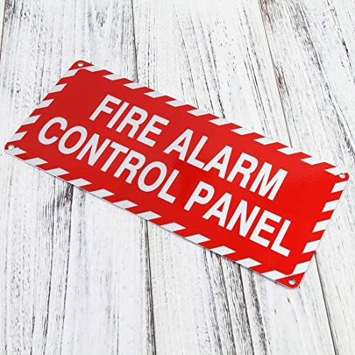 Signo do painel de controle de alarme de incêndio 4,5 x 10 polegadas 40 mil espessos sinal de alumínio