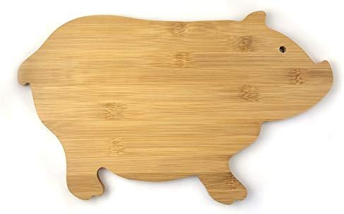 JB Home Collection 4575, Bamboo Wood Pig Rutting Board Pig.