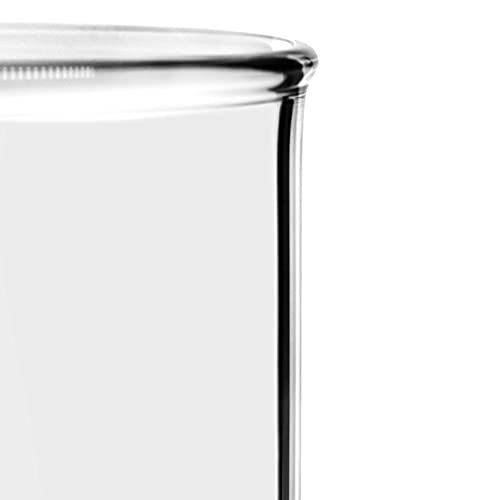 Beaker, 600 ml - Forma alta com bico - White, 50ml Graduação - Borossilicate 3.3 Glass - Eisco Labs