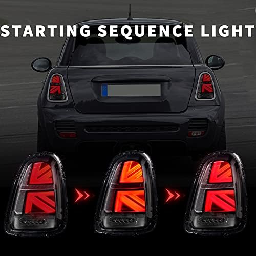 Longding LED Light Light Conjunto Fit for Mini Cooper 2007-2013 & Coopers Hatchback R55 R56 R57 R58 R59 Union Jack Lights