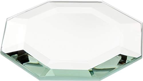 Espelho de vidro chanfrado de 5mm de octógono PLYMOR, 3 polegadas x 3 polegadas