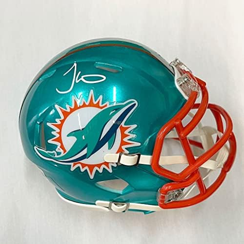 Tyreek Hill autografou Miami Dolphins Flash Mini Capacete - assinado à mão e autenticado