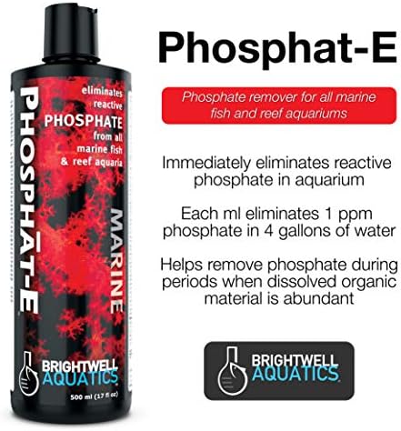 Brightwell Aquatics Phosphat-E-Removedor de fosfato líquido para peixes marinhos e aquário de recifes, 20-l