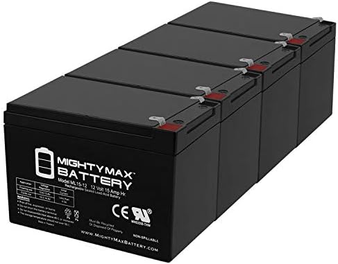 Mighty Max Battery 12V 15AH substitui a mobilidade do orgulho sc40x go -go ultra x 3 rodas - 4 pacote