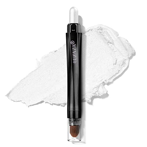 Luxaza Cream Single Sholhadow Beck com escova de mistura, maquiagem hipoalergênica de sombra dos olhos, prova à prova d'água e