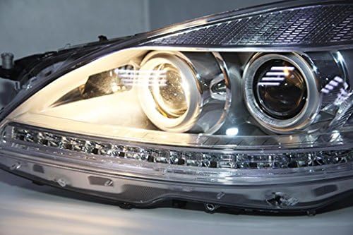 Genérico para a classe Mercedes-Benz S Classe W221 S350 Luz da luz da cabeça LED Luz frontal 2006 a 2008 Ano