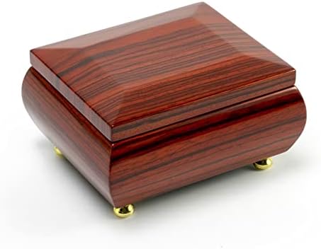 Lindo 23 Nota Hi -Gloss Zebra Wood Acabar Jóias Musical Box - Meu coração continuará