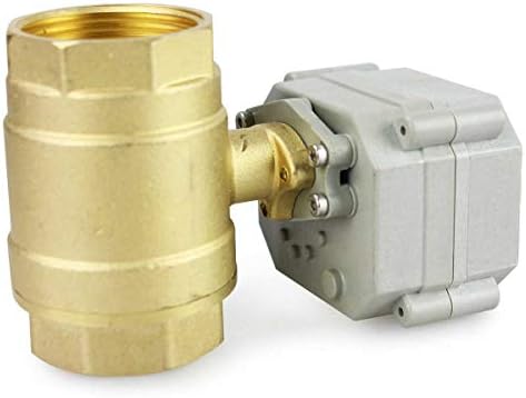 Válvula de esfera motorizada HSH-FLO AC110V 230V 1-1/4 DN32 Brass de 2 vias, normalmente fechada válvula de esfera elétrica