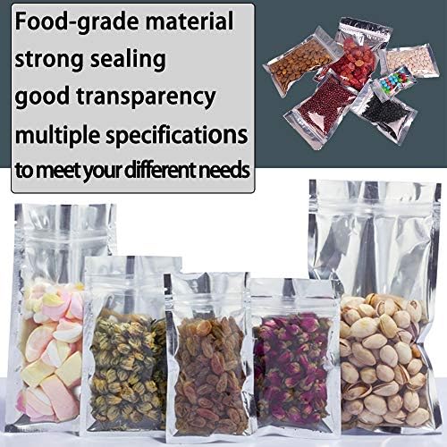 Daarcin 3 tamanhos 30pcs Mixed Mylar Ziplock Bags | Bolsa de folha de bolsas à prova de cheiro selvagens | Sacos de vedação de calor selvável para embalagens de doces e alimentos