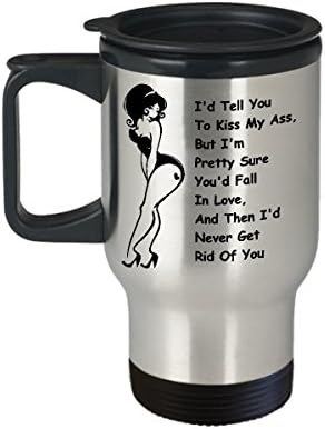 Pinup Girl Coffee Travel canem melhor engraçado feminismo exclusivo xícara de chá de chá perfeita para mulheres id a te dizer