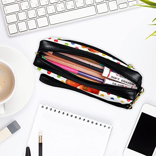 Caixa de lápis Guerotkr, bolsa de lápis, capa de caneta, bolsa de caneta, bolsa de lápis pequena, caqui de outono maduro