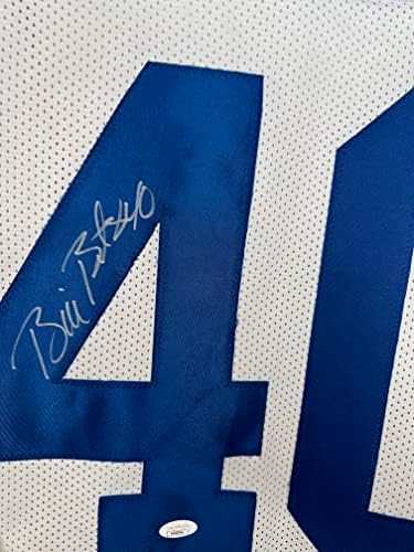 Bill Bates autografado assinado Jersey NFL Dallas Cowboys JSA COA