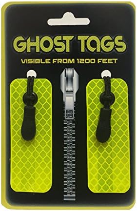 Tags fantasmas - refletor de segurança da jaqueta visível de 1200 pés!