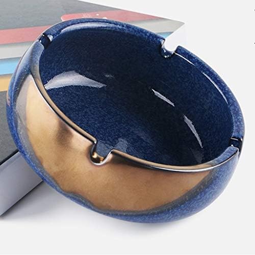 Ldels Ashtray para uso ao ar livre e em ambientes fechados - Modern Holida Holida Home Decor Tabetrop Bandey para fumantes - Presente agradável para homens e mulheres