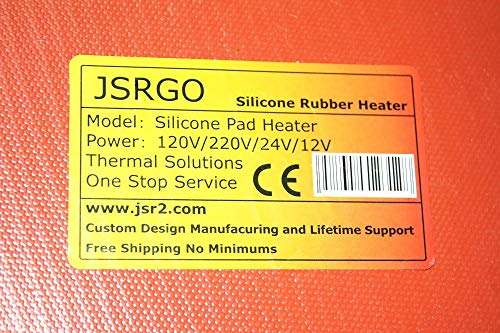 4 x 15 100 x 380 mm 12V 120W com 3M de aquecedor de silicone JSR PLAT PLUS