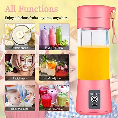 Liquidificador pessoal para shakes e smoothies, para viajar 380ml