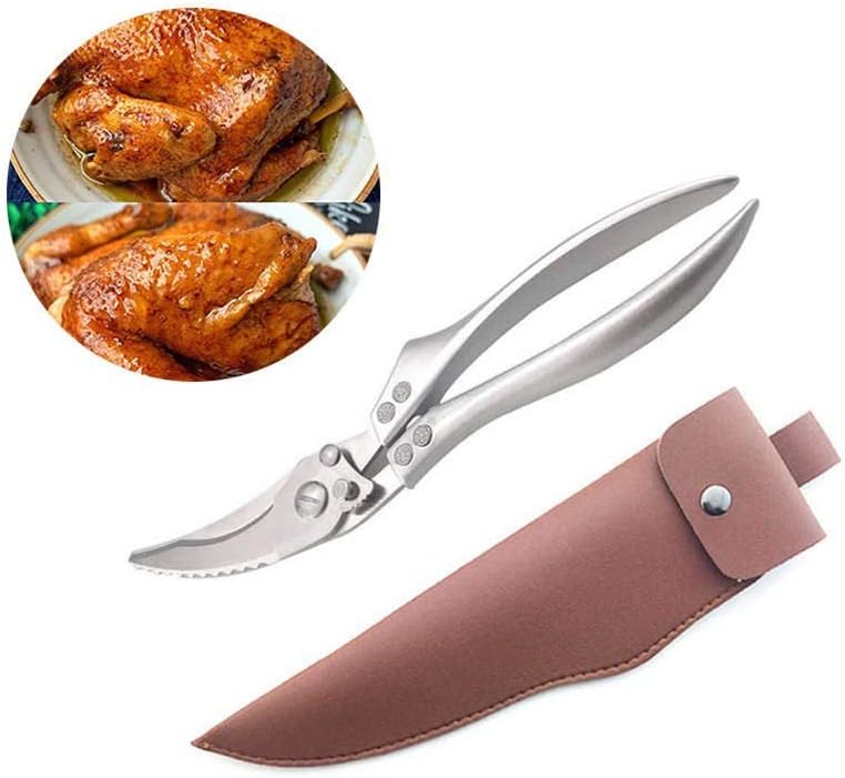 Tesoura de cozinha em aço inoxidável Scissors Ultra Sharp Soft Diry Scissors Para cortar frango, carne, ossos, peixe, frutos