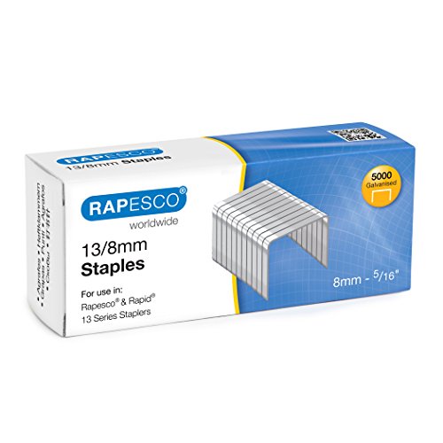 Rapesco S13080Z3 13/8mm Grampos galvanizados, Box 5000