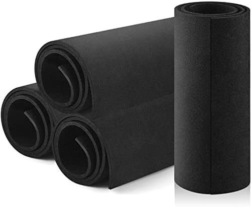 4 Rolls Black Cosplay EVA FOAM FELHA 14 '' x 39 '' 6 mm de espessura EVA espuma cosplay rolo de espuma grande para crianças adultos