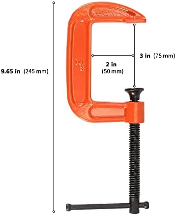 Zeonhei 8 pedaços 3 polegadas CLAMPO CRAMPO CRAMPO CRAMPO CM CLAMP GRESTE para trabalhar madeira, soldagem e edifício, abertura da