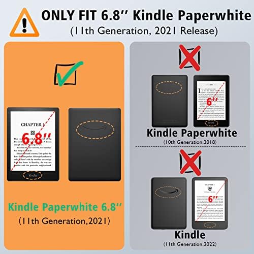 Vori Stand Case for Kindle Paperwhite e Kindle Paperwhite Signature Edition, capa de proteção de couro PU com Auto-Wake/Sleep