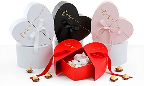Unikpackaging Surprise Heart Box com fita para arranjos de flores e presentes de luxo
