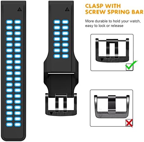 EGSDSE 22mm 26mm Rickfit Relógio Strap para Garmin Fenix ​​7 Fenix ​​6 7x 5 5 Plus Forerunner 935 945 Liberação rápida Silicone