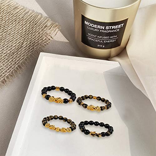 Newitin 12 peças Bracelets feng shui para homens Bracelete da bracelete de riqueza Bracelet Bracelet Matra