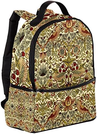VBFOFBV Backpack de laptop casual leve para homens e mulheres, folhas de planta de flores verdes escuras vintage