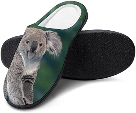 Linda Koala Bear Sapateiros da Casa feminina com espuma de memória Sapatos domésticos internos que não deslizam