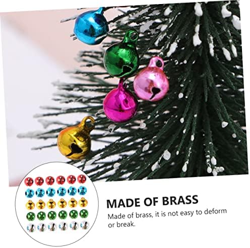 Toyvian 150pcs Christmas Brass Sinos de natividade Ornamentos decorativos Bell Christmas Jingle Bell Metal Craft Bells