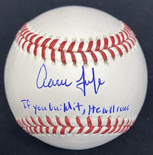 Aaron Juiz Se você construí -lo, ele virá assinado fanáticos por beisebol MLB Holo - bolas de beisebol autografadas