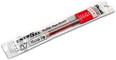 Tinta de reabastecimento pentel para caneta de gel líquido Energel BL57/BL77, 0,7 mm, caixa de 12 e tinta de recarga