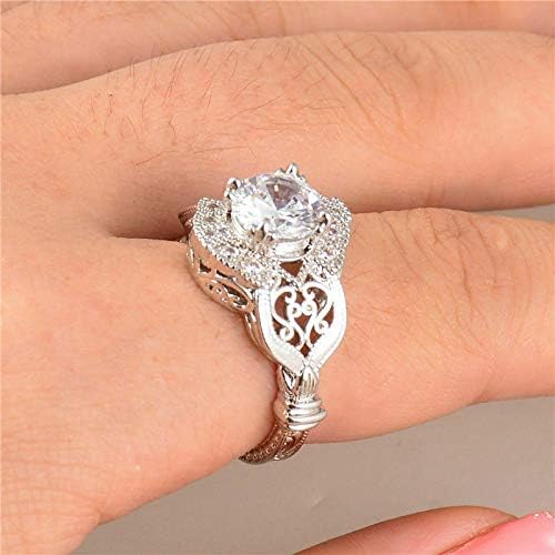 Play Pailin Gorgeous 925 Silver Jewelry Rings Women's Wedding Sapphire Tamanho 6-10