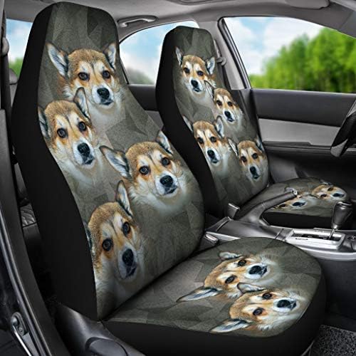 Pawlice Norwegian Lundehund Print Car Seat Covers