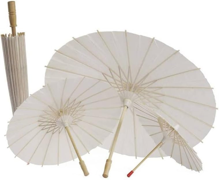ZSQAW Vintage Diy Paper Umbrella Photo Parasol Dança Props Oil Paper guarda -chuvas Dançando guarda -chuvas para mulheres