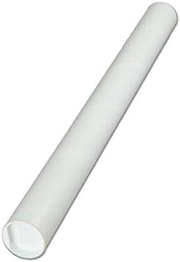 Tubos de discussão brancos com tubeequeen com tampas, comprimento utilizável de 3 polegadas x 12 polegadas
