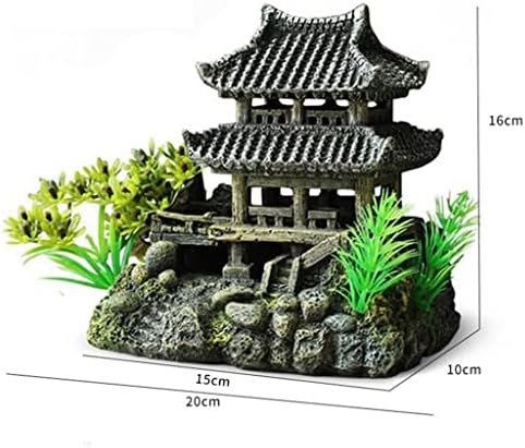 Modelo de simulação de resina grossa Modelo de aquário decoração de peixes paisagem ornamento