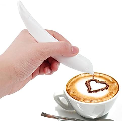 Caneta de escultura de café, caneta de arte com café com leite, caneta portátil de caneta de caneta de arte elétrica, para café,