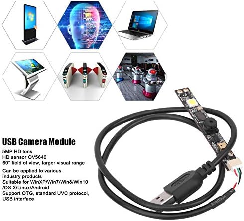 Módulo de câmera HD Interface USB HBV-1825 FF Módulo de câmera de lente larga de webcam de alta estrutura de alto quadro