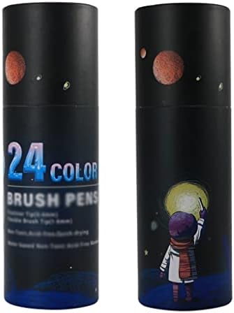 XXXDXDP 24/60 Cores marcadores de arte de aquarela Definir caneta de caneta dupla Fininer desenhando papelaria de pintura para colorir mang