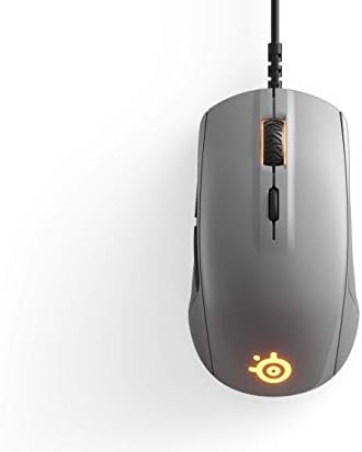 Steelseies rival 110 Gaming Mouse - 7.200 CPI Truemove1 Sensor óptico - Design leve - Iluminação RGB - Cinza de ardósia