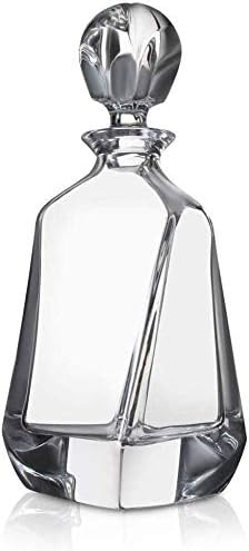 Sobriedade Whisky Glass Decanter, 700ml de óculos de uísque de decanter de cristal, perfeito para casa, restaurantes e festas