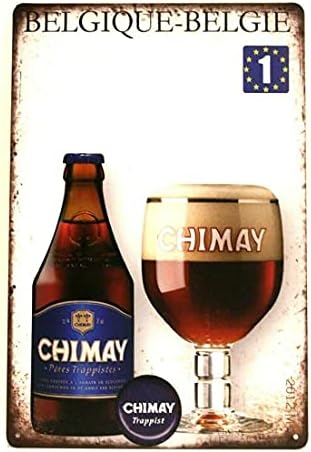 Novo Chimay Belgian Beer Tin Sign Bar Man Cave