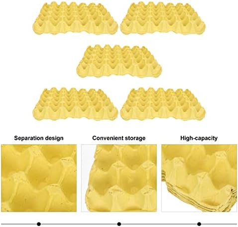 5pcs de suprimentos biodegradáveis ​​para o ovo biodegradável para caixas de papel de célula multiuso: Camping Home