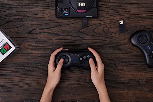 8bitdo M30 2.4G Gamepad sem fio para Sega Genesis Mini e Mega Drive Mini - Sega Genesis