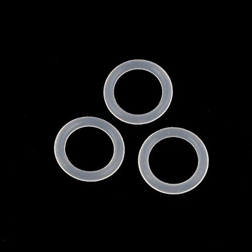 Aexit 100pcs de borracha branca 10 mm x 1,5 mm Resistência ao calor resistente a óleo NBR NBR Nitrile O anel de anel de borracha anel
