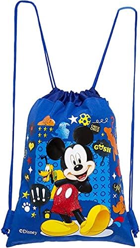 Mickey Gosh Blue Prawstring Backpack Sling Tote School Gym Bag
