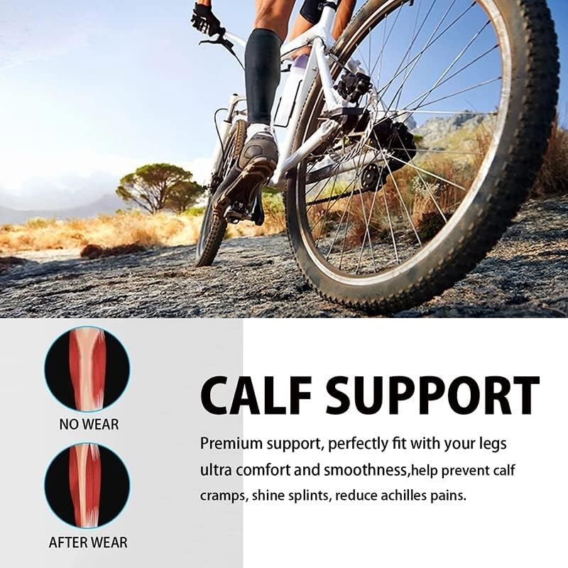 Mangas da perna de proteção de bezerro DHTDVD mangas de bezerro para bicicletas de basquete